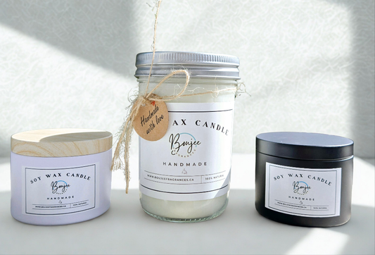 Teak & Leather Soy Wax Candle