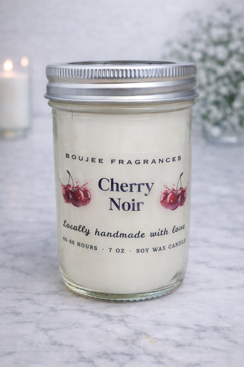 Cherry Noir Soy Candle