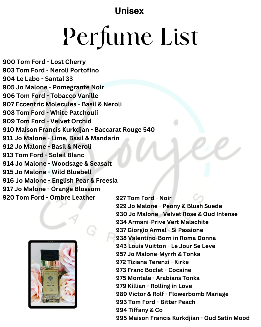 Pre-order Royal Perfume