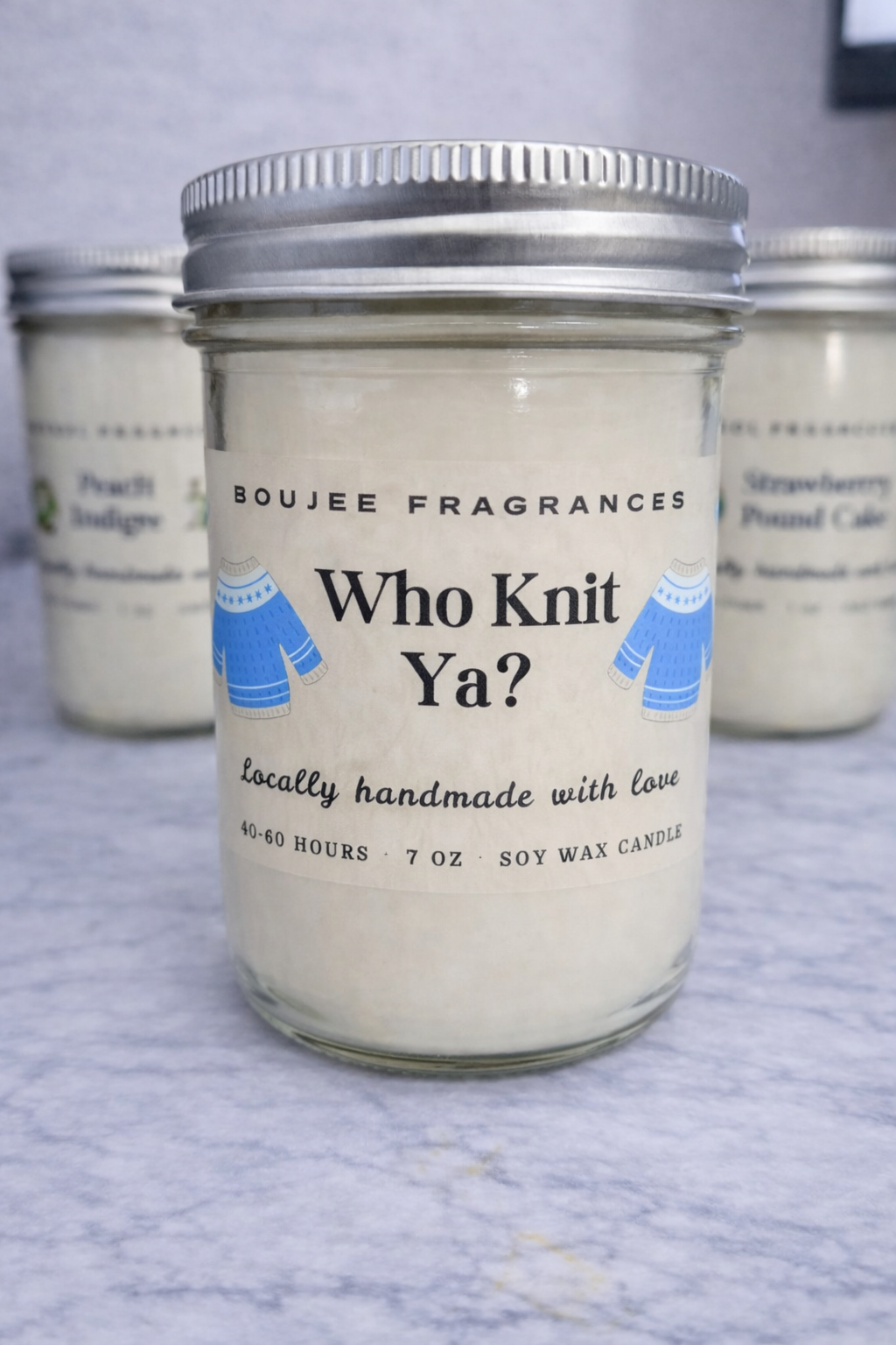 Who Knit Ya? Soy Candle